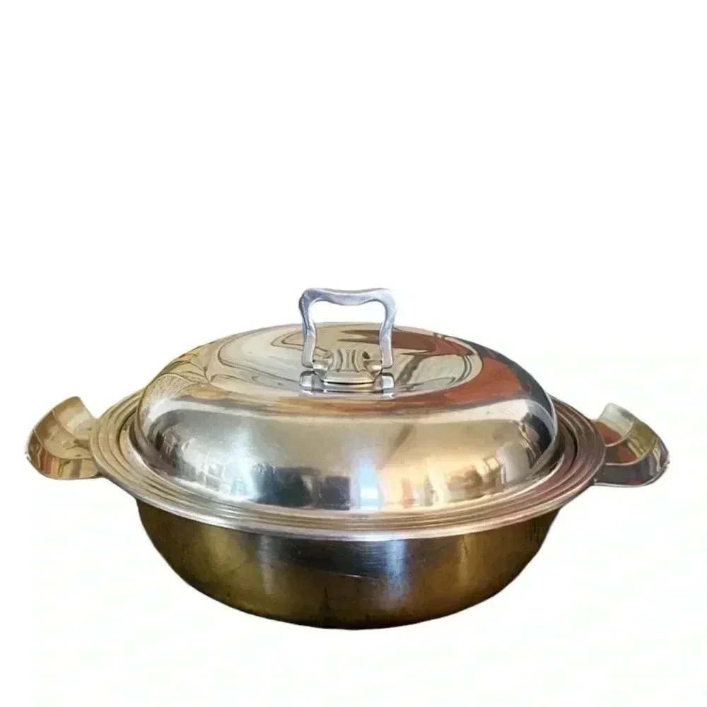 Vintage MCM Pierre Forsell Gense of Sweden Stainless Lidded Bowl